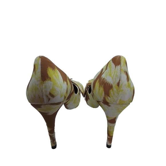 TED BAKER Ryana Tapestry Pointed Toe Bow Pump SZ 40 - Picture 7 of 8